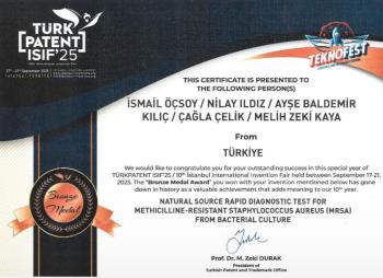 SHMYO Öğretim Üyemiz Doç. Dr. Nilay ILDIZ'ın Bronz Madalya Başarısı.